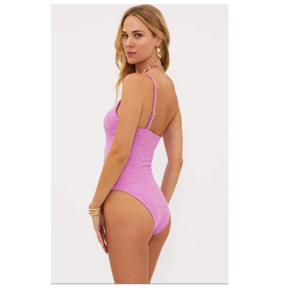 Beach Riot Athena Shell One-Piece Swimsuit Size Small - Picture 4 of 12